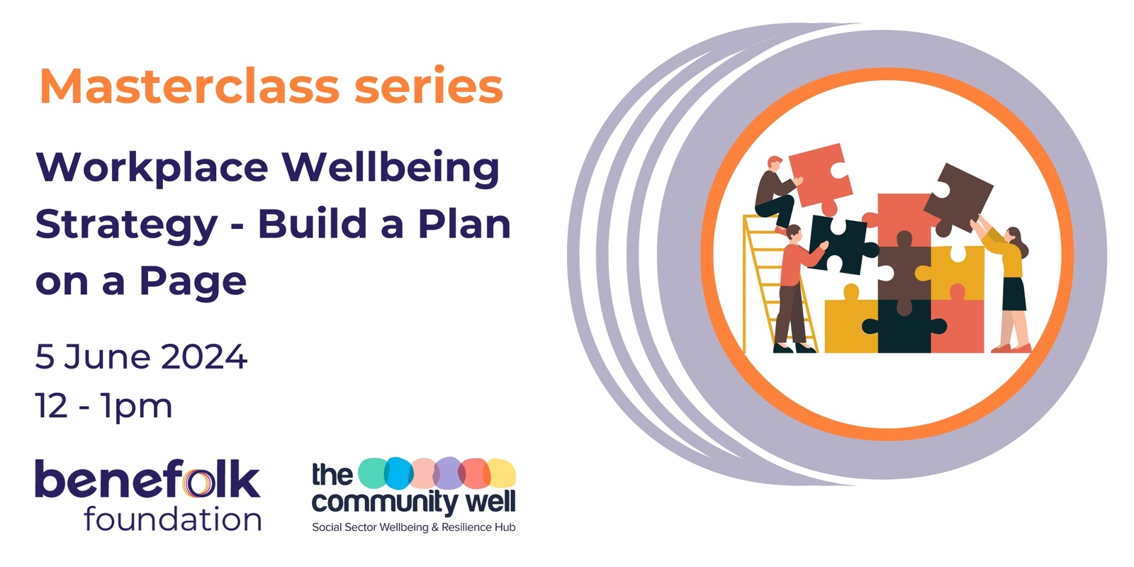 Banner image for Masterclass Online - Workplace Wellbeing Strategy  - Build a Plan on a Page for 2024 