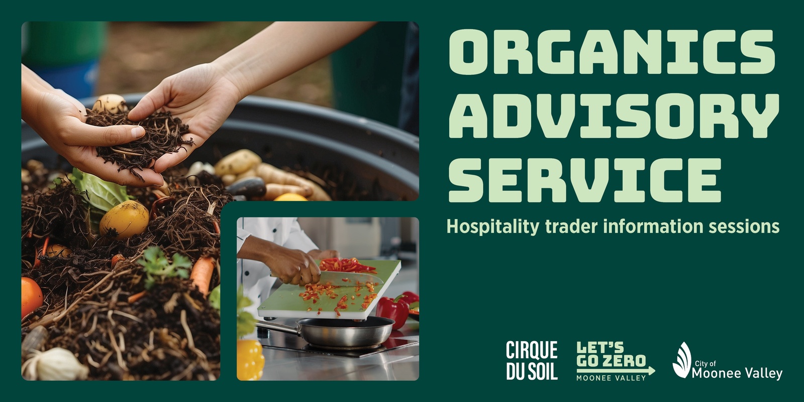 Banner image for Moonee Valley Organics Advisory Service - Hospitality Trader Information Session #1 