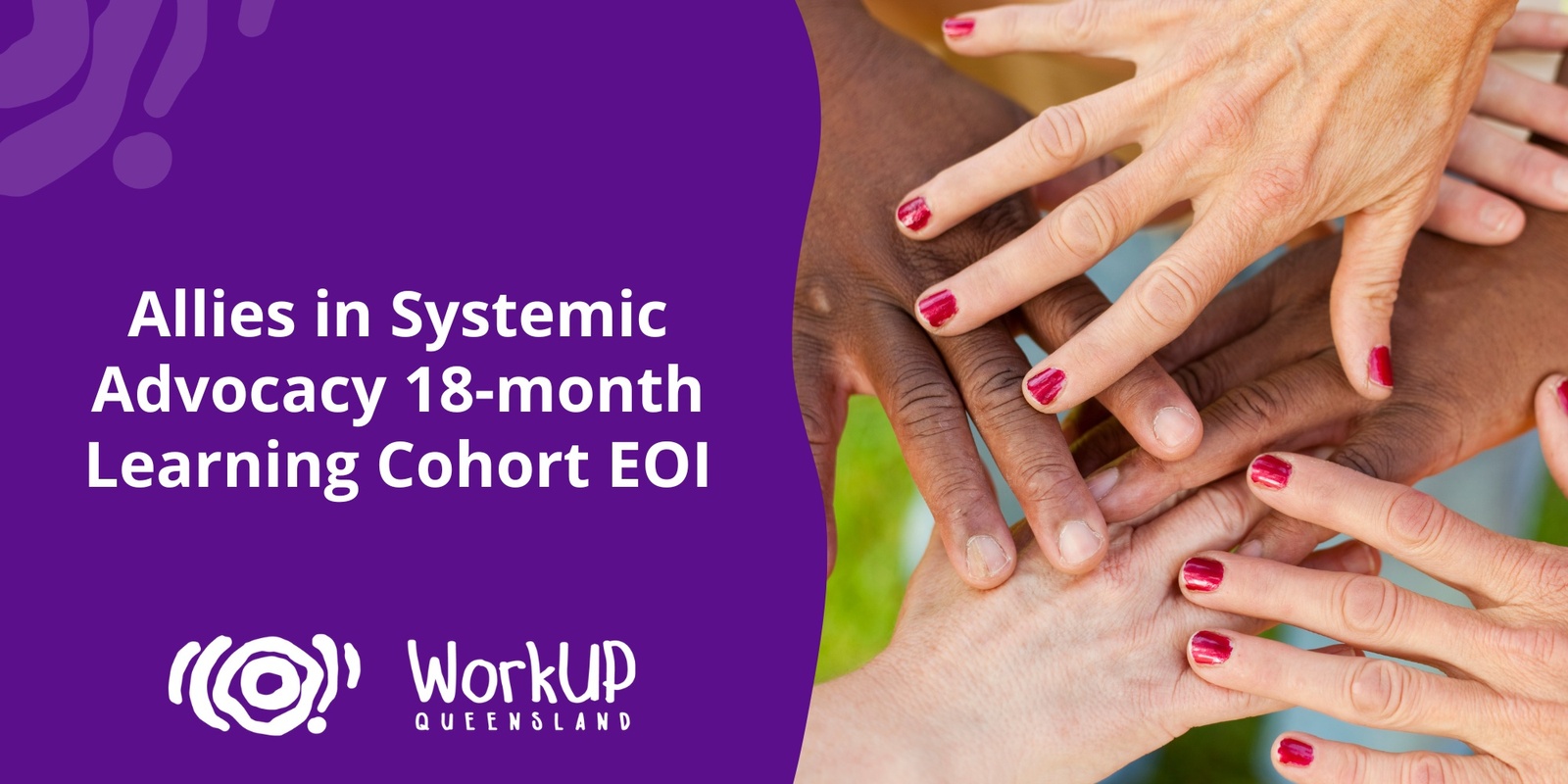 Banner image for Allies in Systemic Advocacy 18-month Learning Cohort EOI