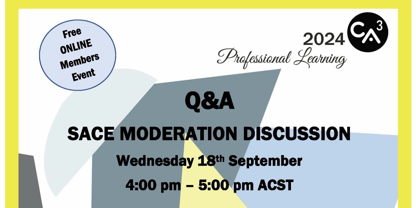 Banner image for Q&A - SACE Moderation Discussion 