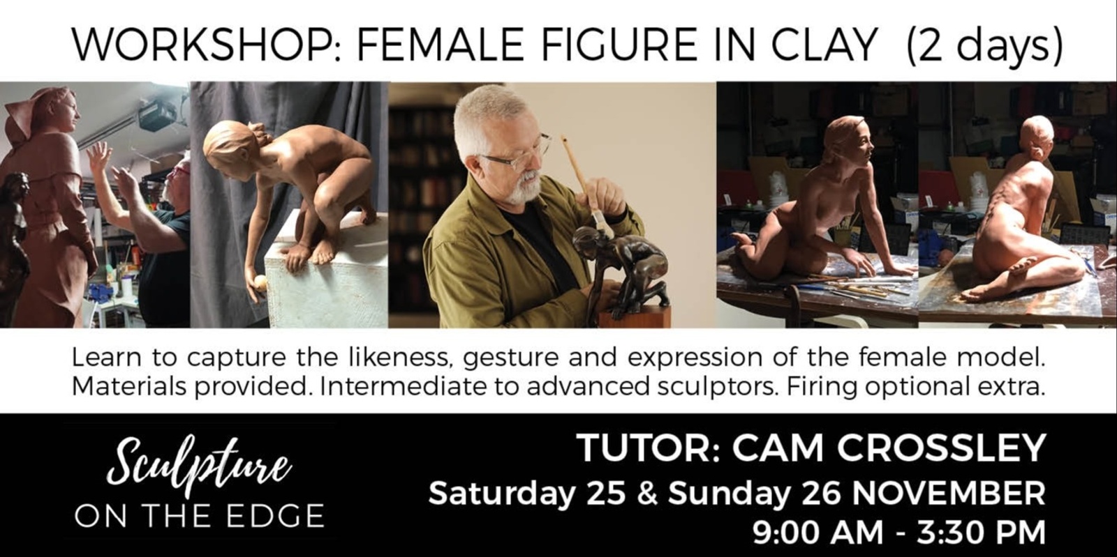 Banner image for WORKSHOP: Female Figure in Clay with Cam Crossley