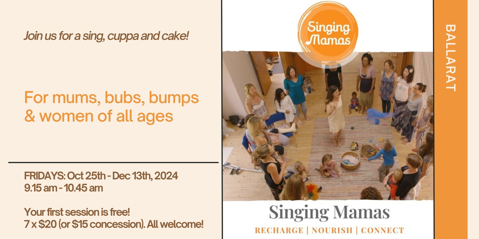 Banner image for Singing Mamas 8 weekly sessions