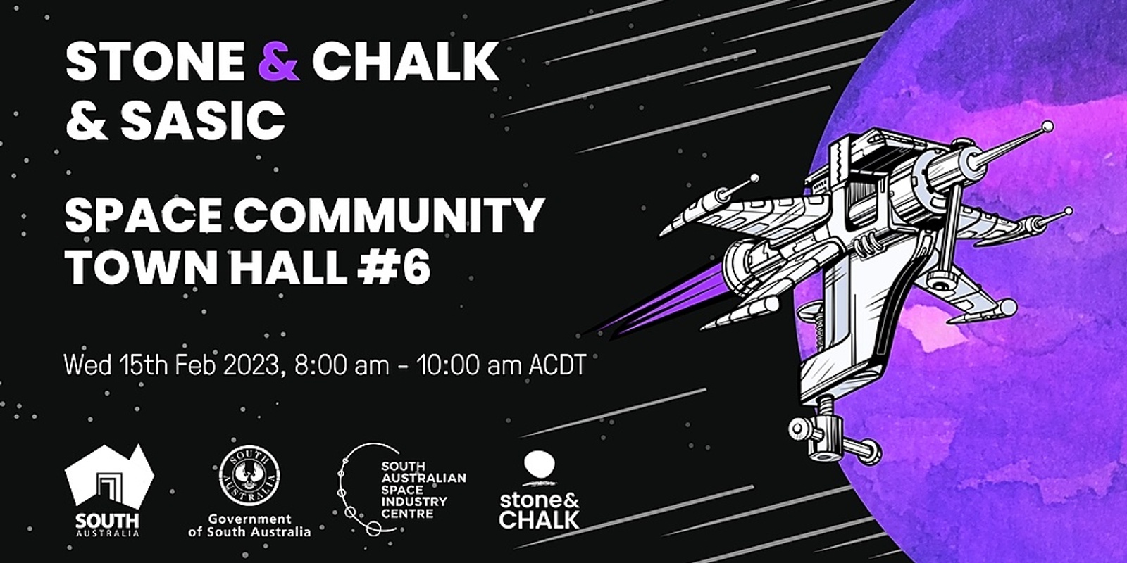 Banner image for Stone & Chalk and SASIC Town Hall #6