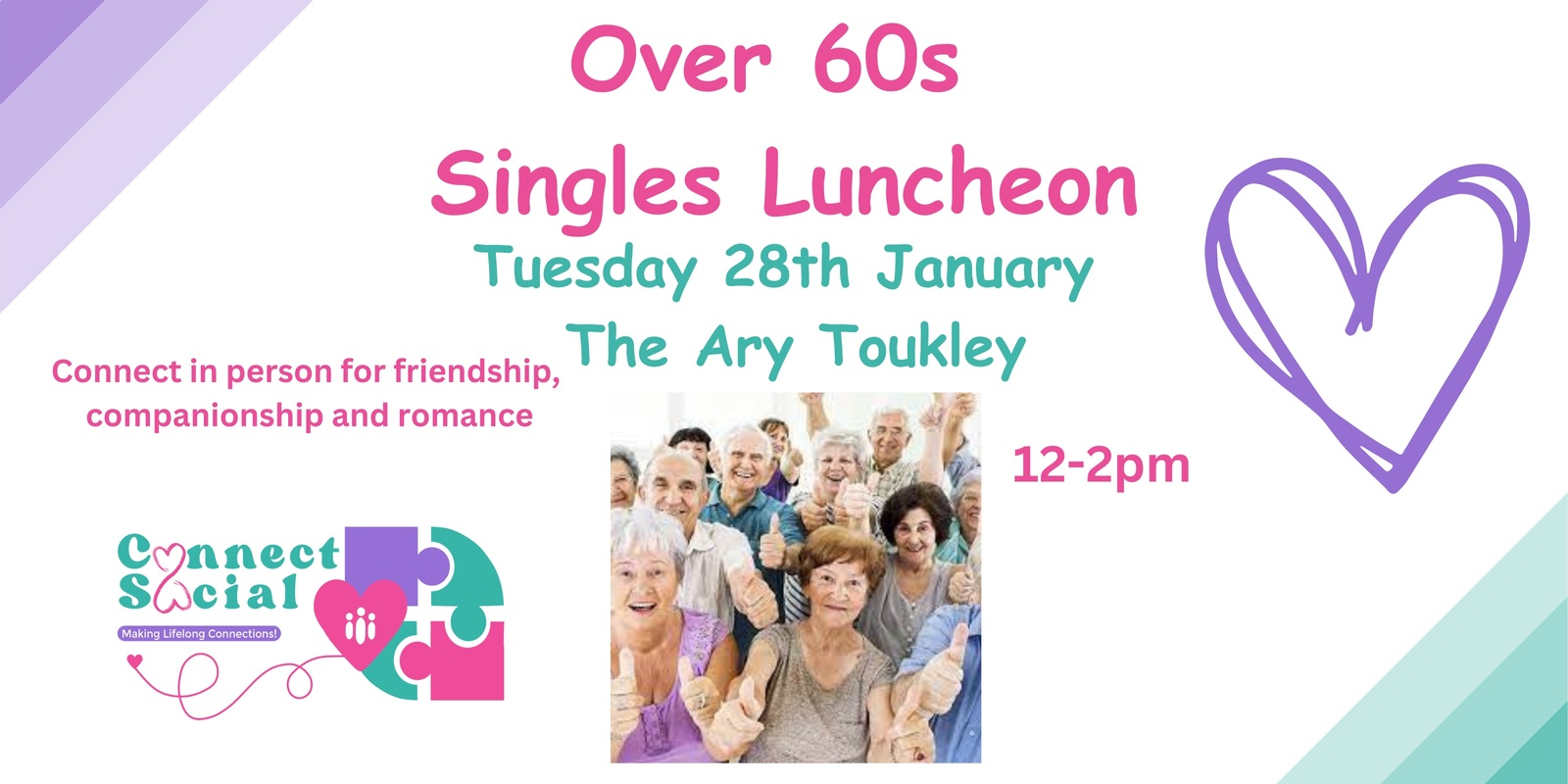 Banner image for Over 60s Singles Luncheon