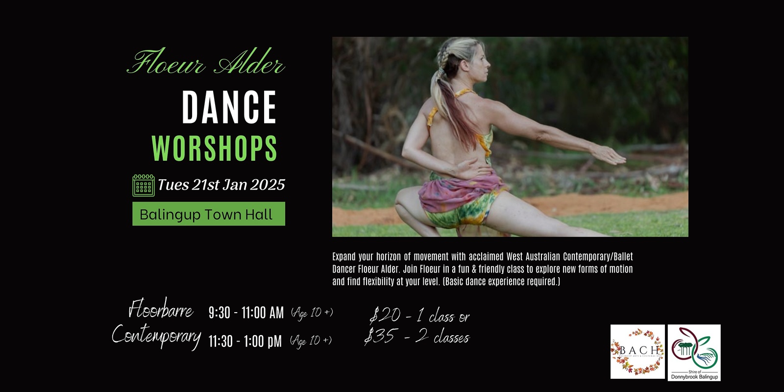 Banner image for Floeur Alder Dance Workshops 