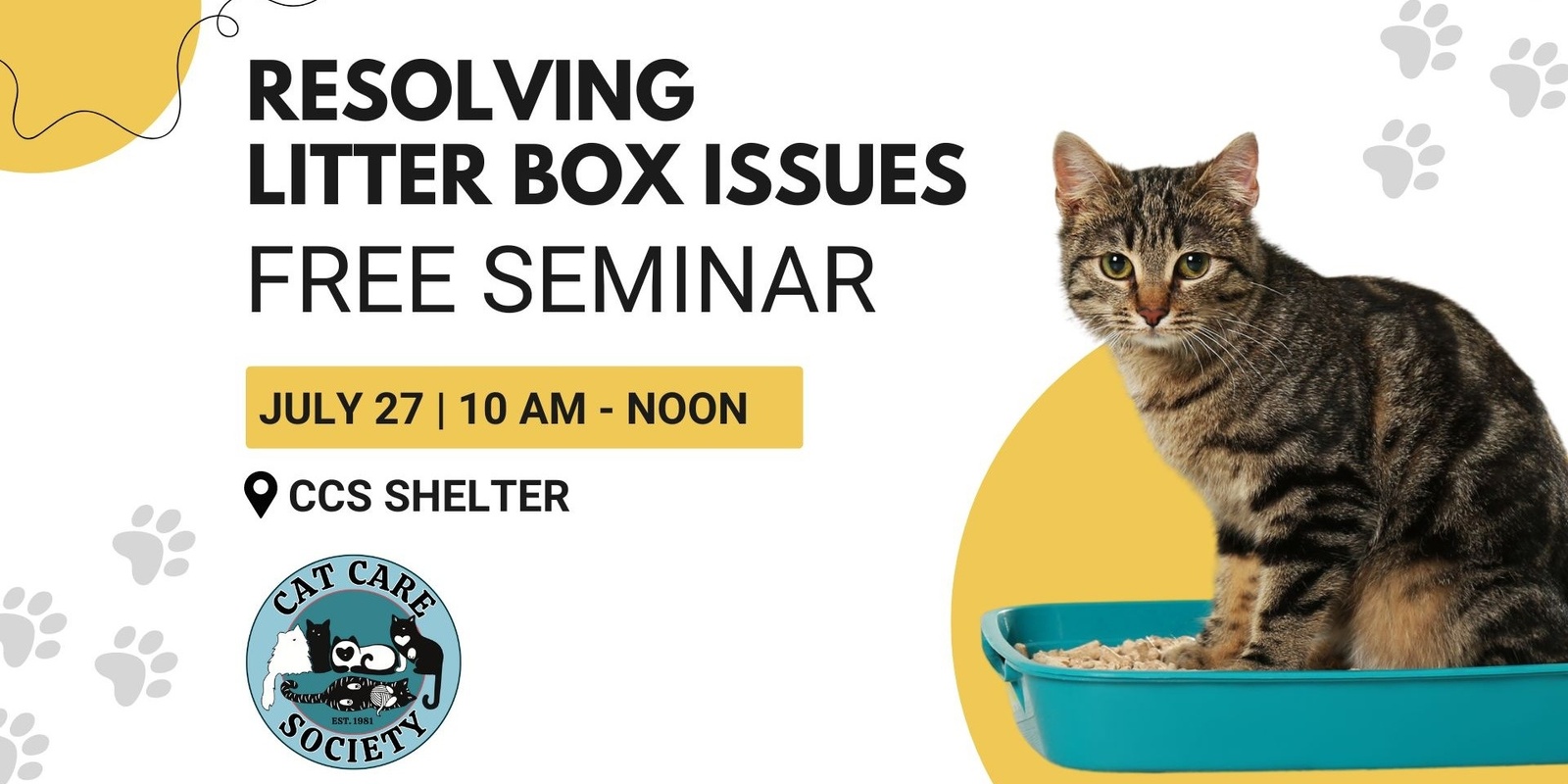 Banner image for Seminar: Resolving Litter Box Issues