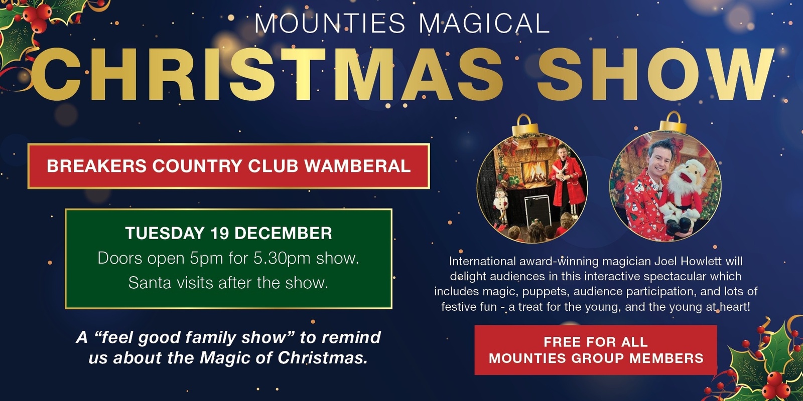Banner image for Breakers Magical Christmas Show