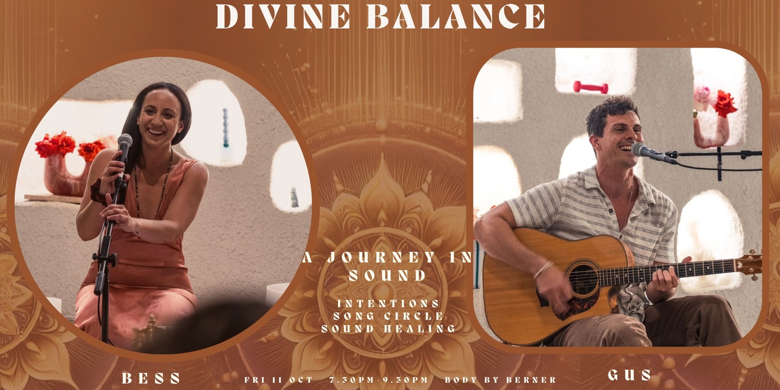 Banner image for DIVINE BALANCE - A JOURNEY IN SOUND - BESS AND GUS - OCT