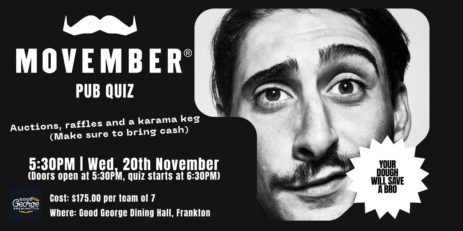 Banner image for Movember Quiz Night