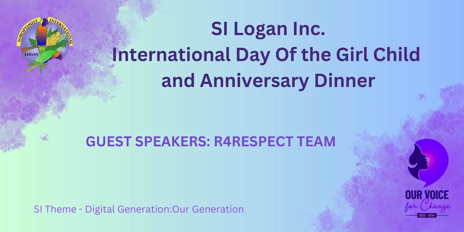 Banner image for SI Logan International Day of the Girl Child Dinner