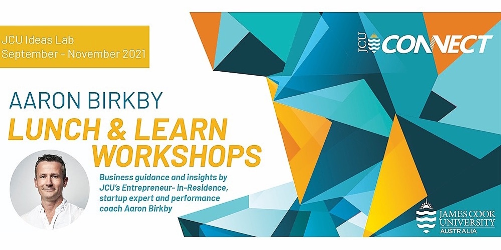 Banner image for Lunch & Learn Workshops with JCU EiR Aaron Birkby