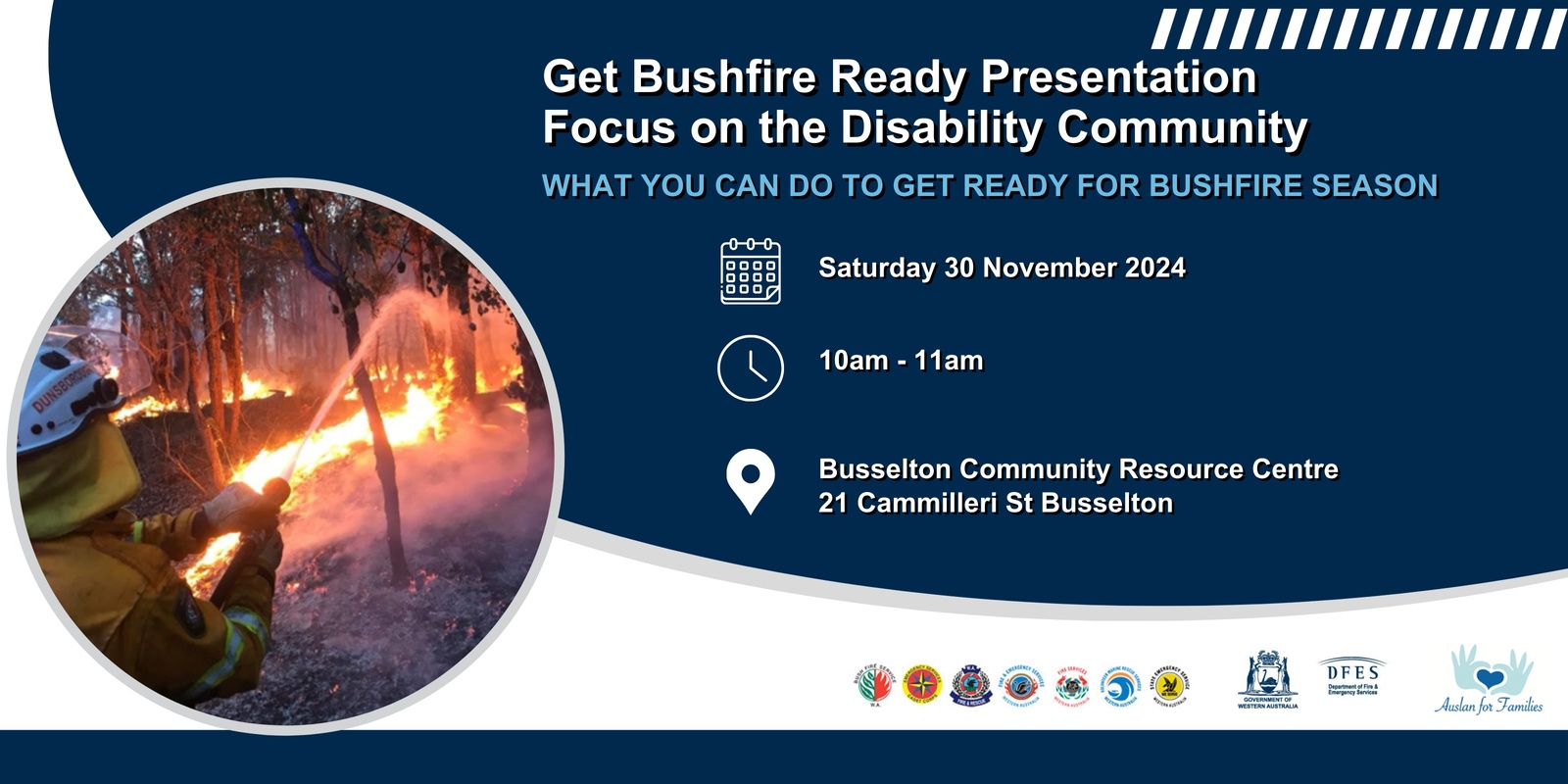 Banner image for Get Bushfire Ready - Focus on the Disability Community