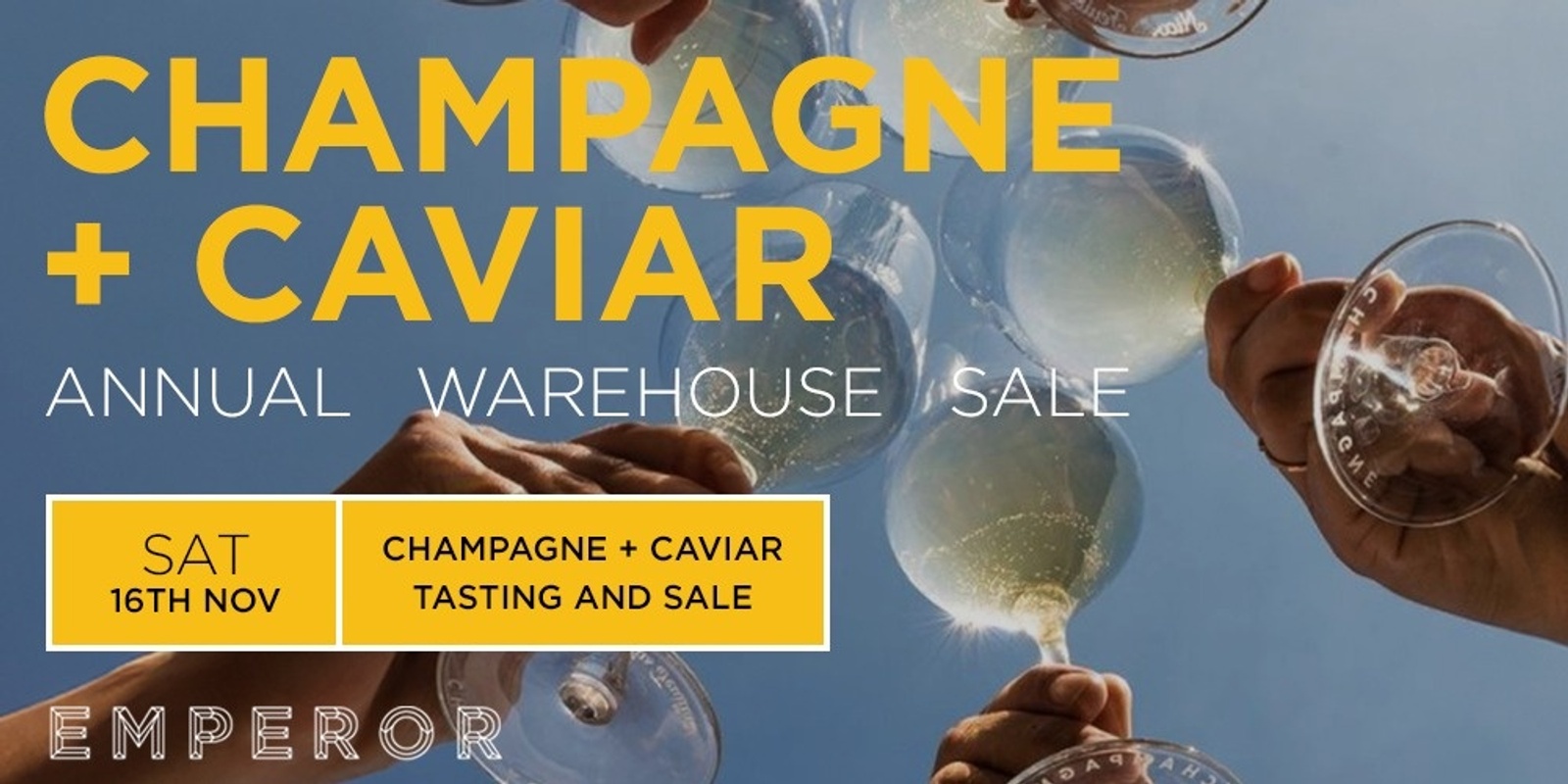 Banner image for Champagne & Caviar Annual Warehouse Sale