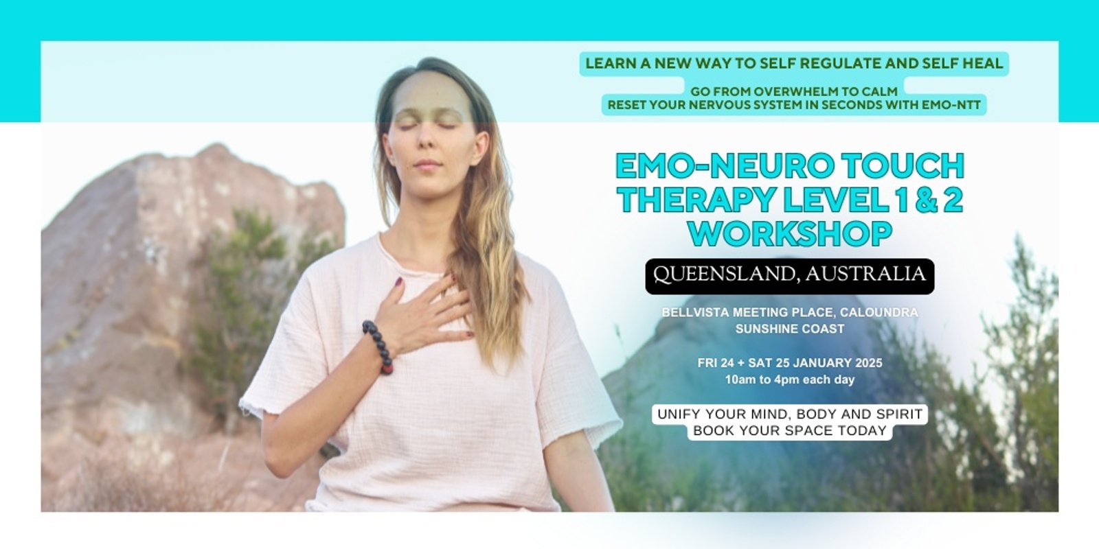 Banner image for SUNSHINE COAST: Emo-Neuro Touch Therapy Workshop - Learn How To Reset Your Nervous System With Touch