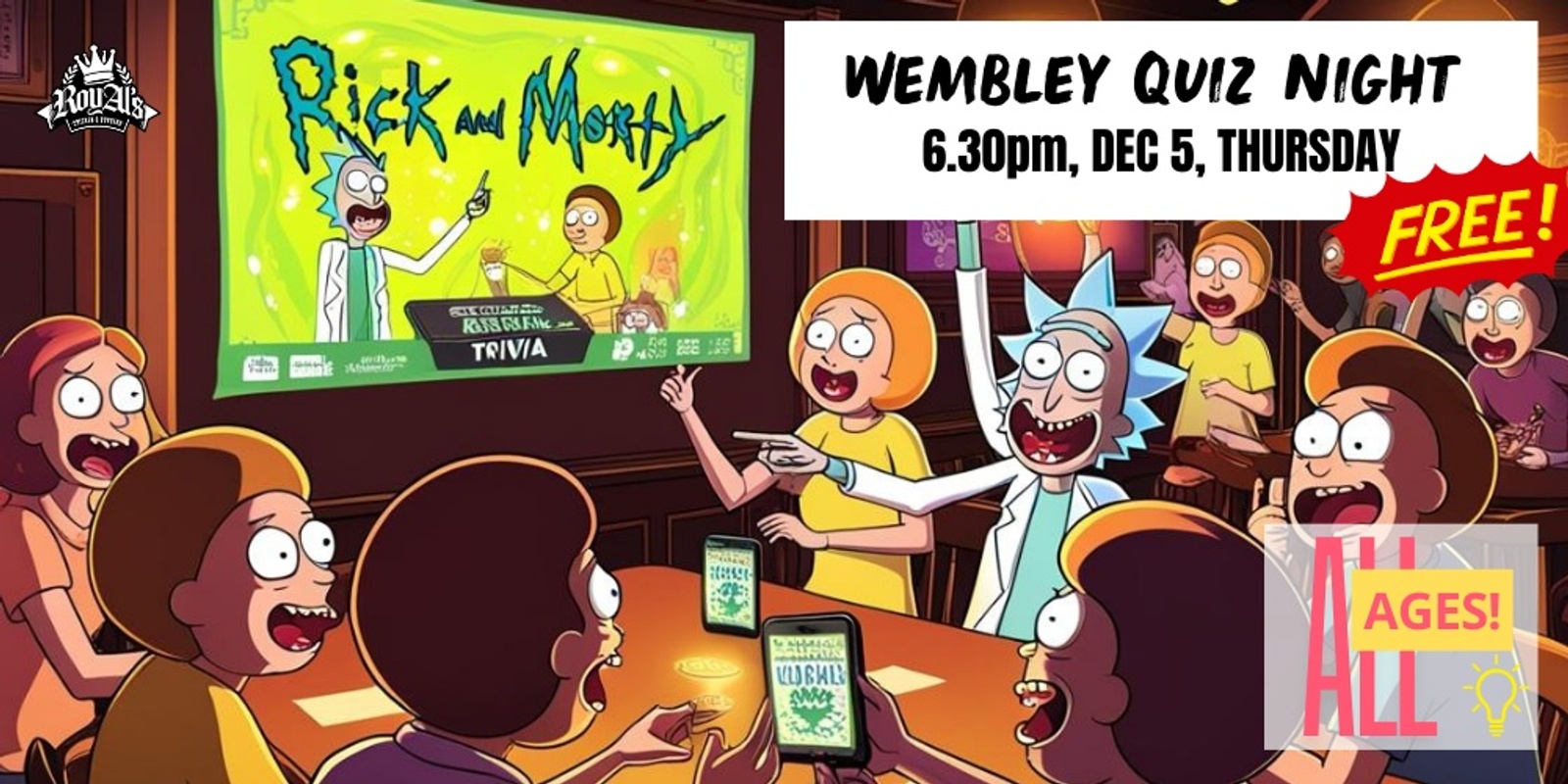 Banner image for Rick & Morty Wembley Quiz Night