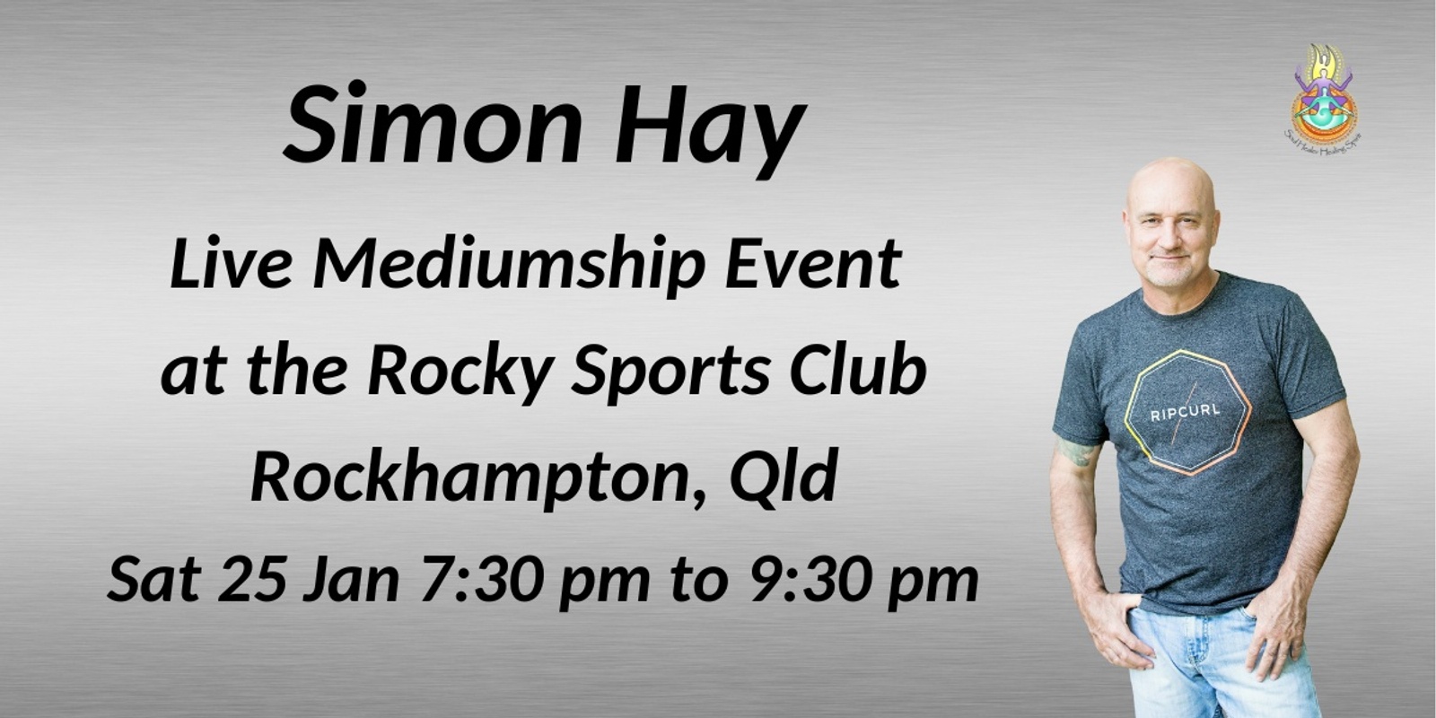 Banner image for Aussie medium, Simon Hay at the Rocky Sports Club