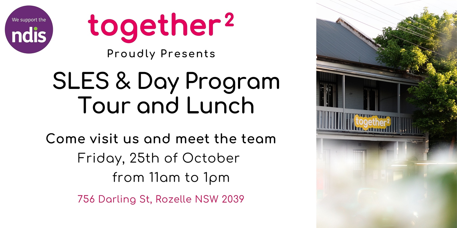 Banner image for together2 SLES & Day Program Tour 