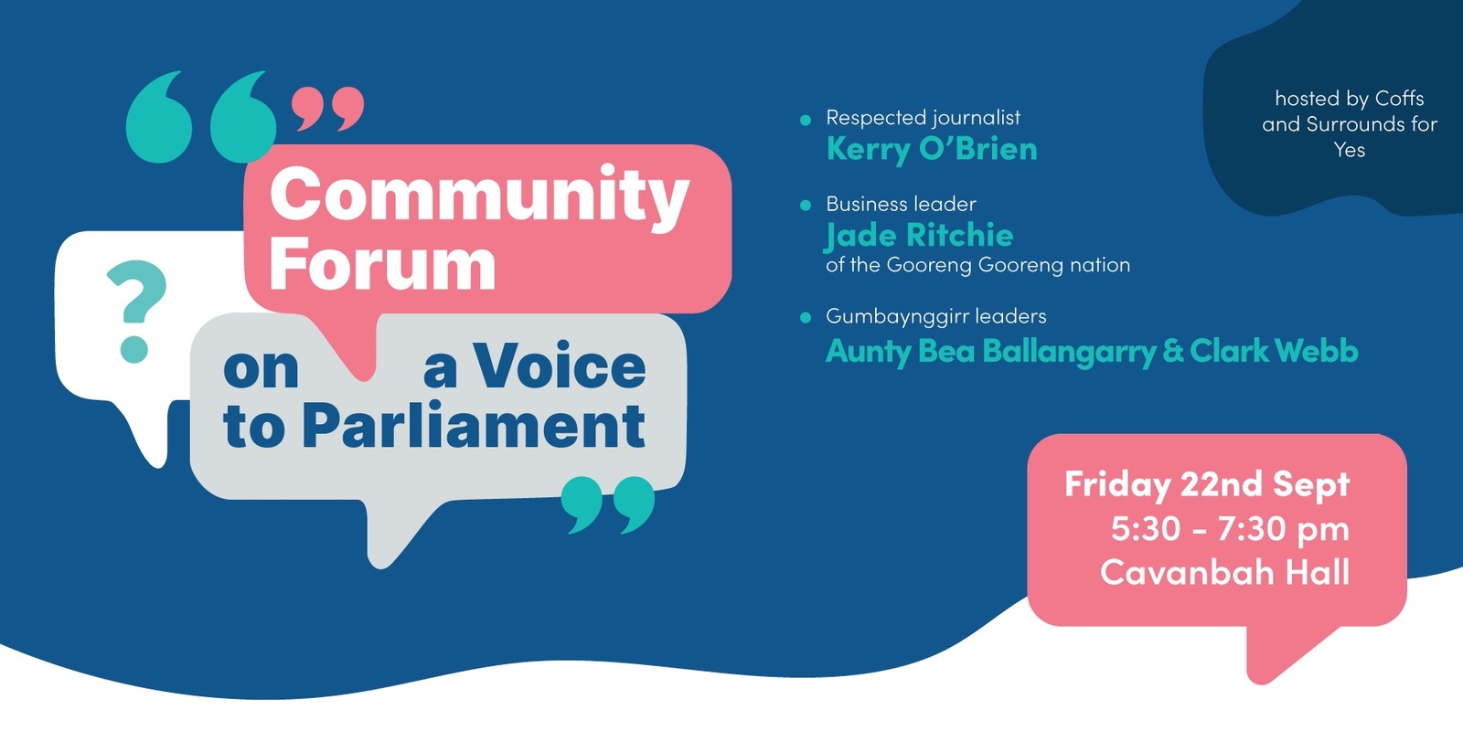 Banner image for Community Information Forum on a Voice to Parliament