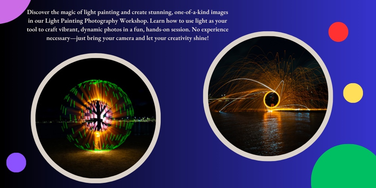 Banner image for Lightpainting Photography Workshop