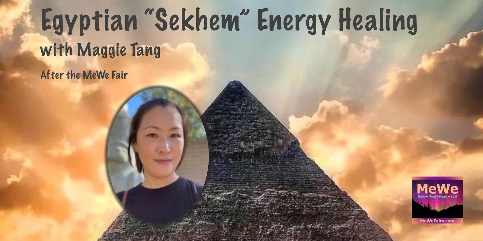 Banner image for Egyptian Sound Bath & Energy Healing with Maggie Tang after the MeWe Fair in Bellevue 11-24-24