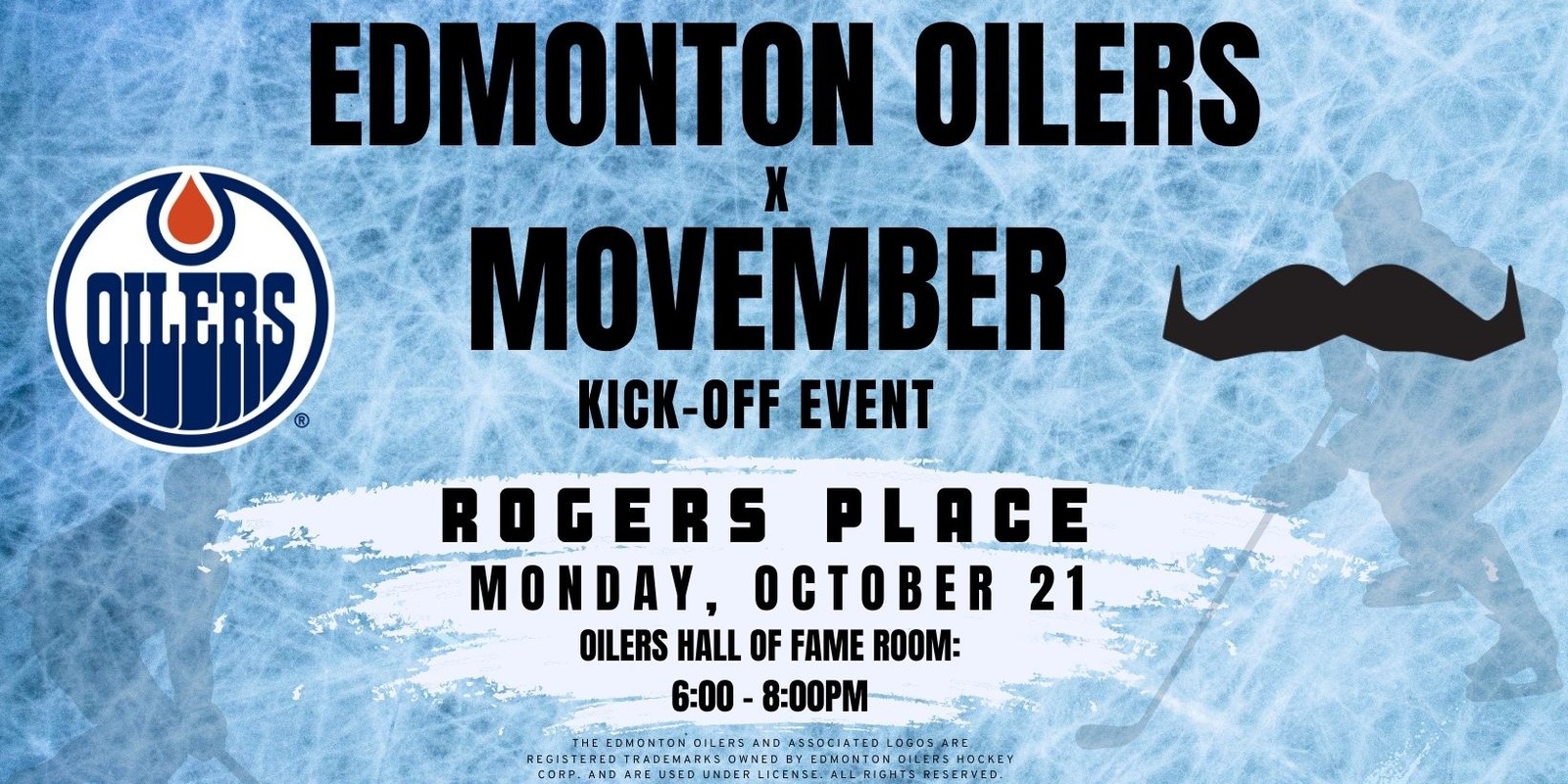 Banner image for Movember X Edmonton Oilers Kick-Off at Rogers Place