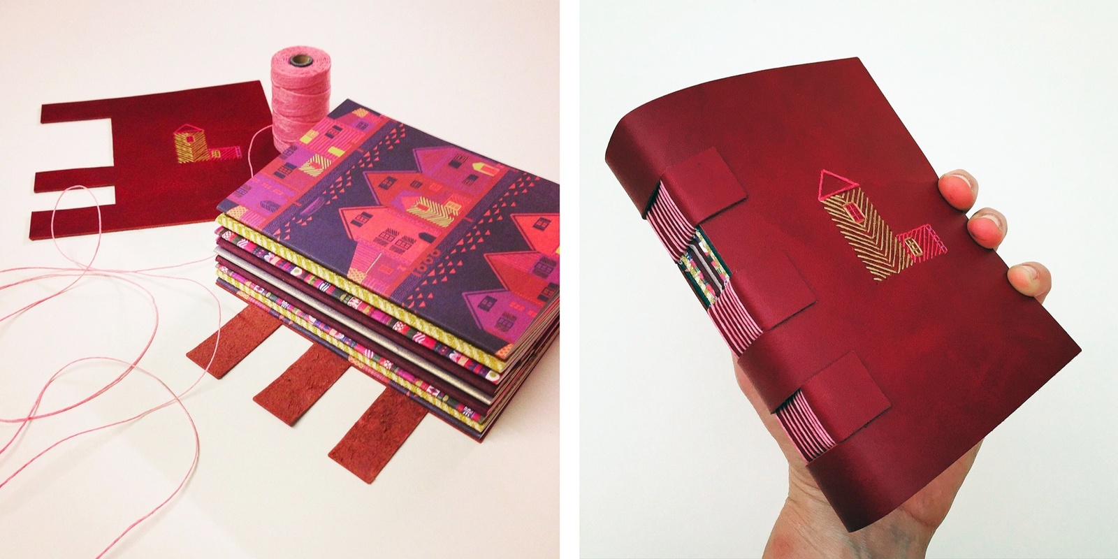 Banner image for Leatherbound Journal (Cross-structure) Bookbinding Workshop