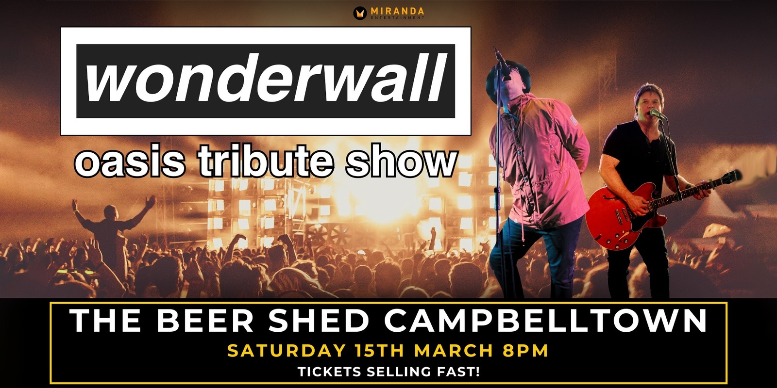 Banner image for Wonderwall Oasis Tribute - The Beer Shed