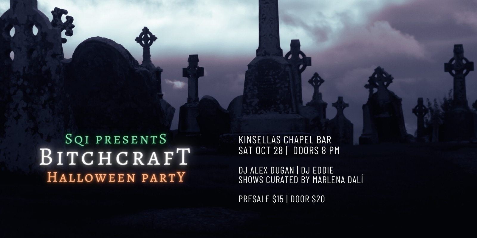 Banner image for Sydney Queer Irish presents Bitchcraft Halloween Party