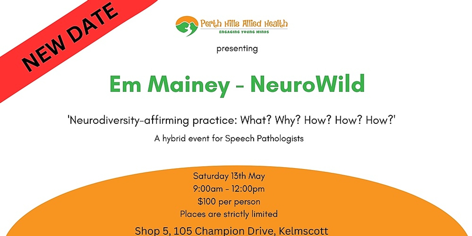 Banner image for Em Mainey - NeuroWild: "Neurodiversity-affirming practice: What? Why? How? How? How?"