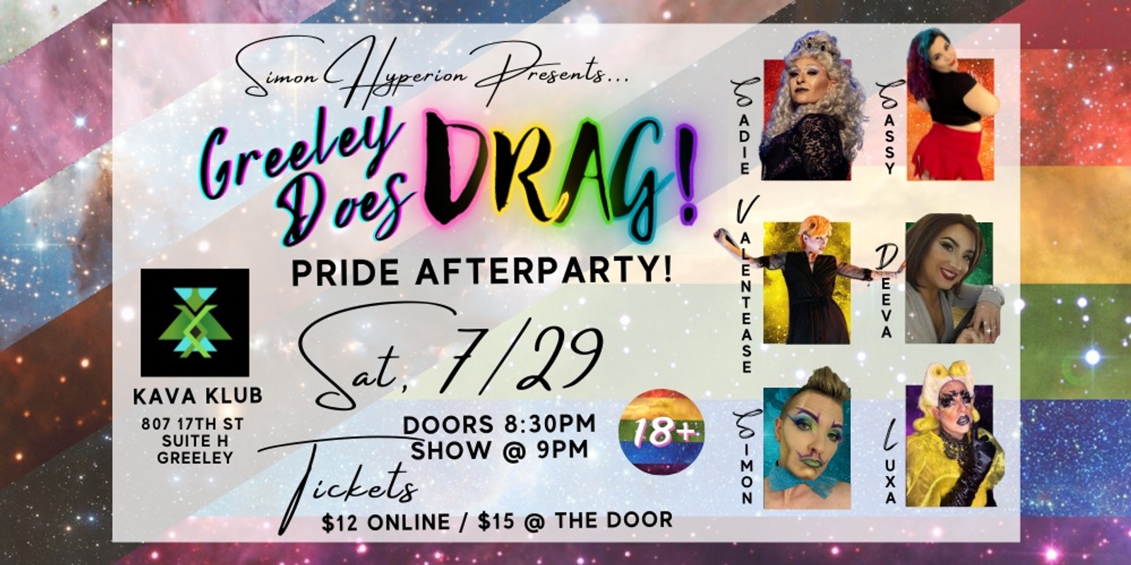 Banner image for GREELEY DOES DRAG! Pride After Party @ Kava Club