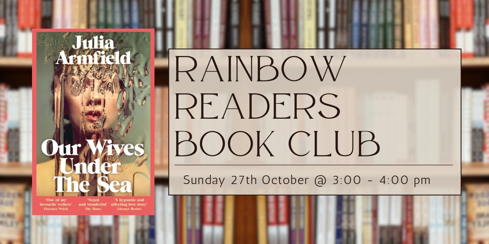 Banner image for Rainbow Readers LGBTQIA+ Book Club 2024