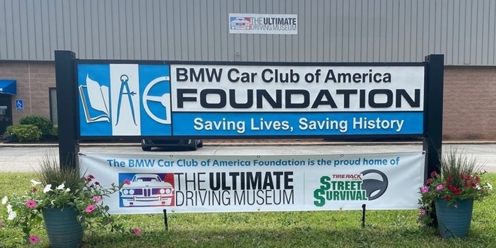 The BMW Car Club of America Foundation's banner