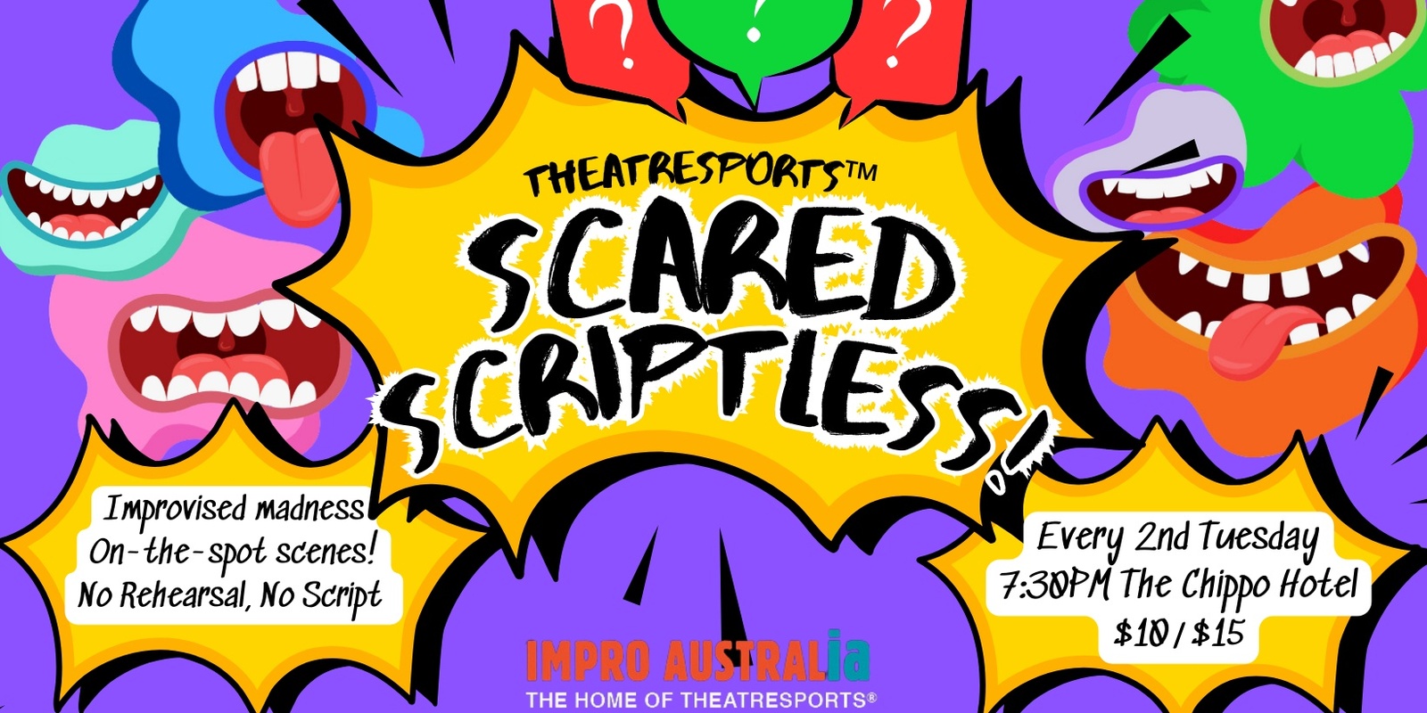 Banner image for TheatreSports™ SCARED SCRIPTLESS! 