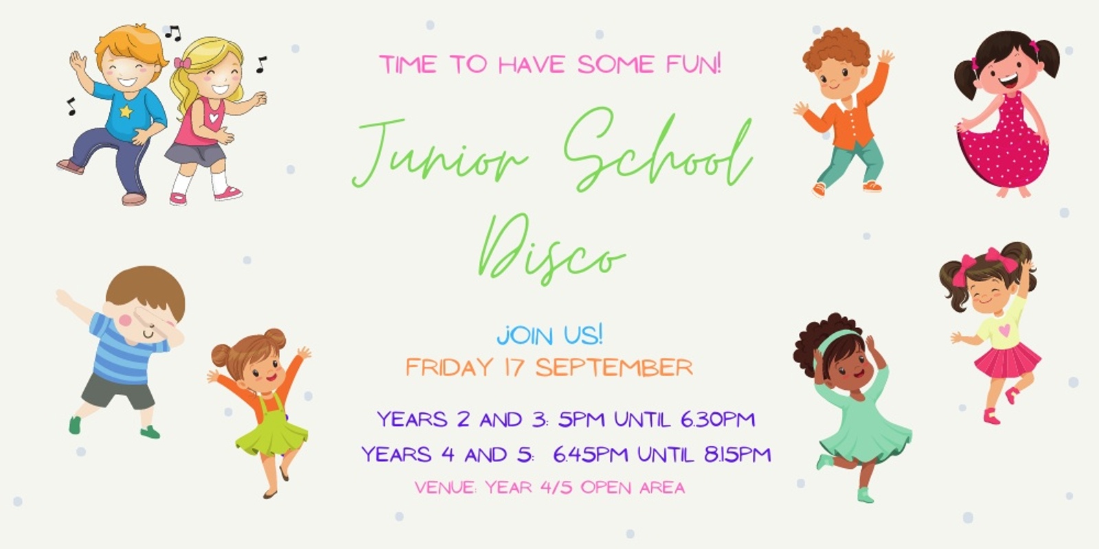 Banner image for Junior School Disco - 17 September