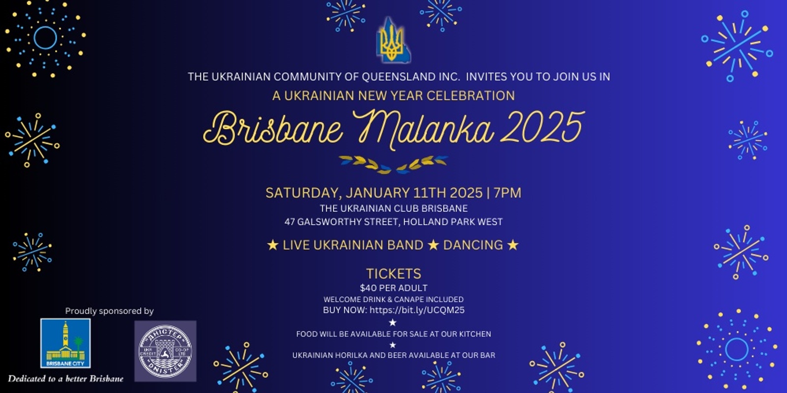 Banner image for Brisbane Malanka 2025: A Ukrainian New Year Celebration