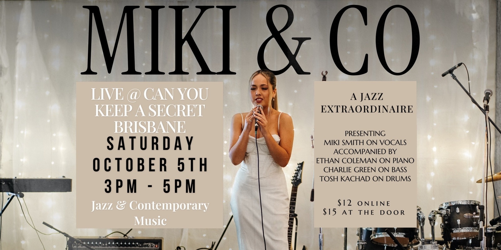 Banner image for MIKI & CO presents: A Jazz Extraordinaire