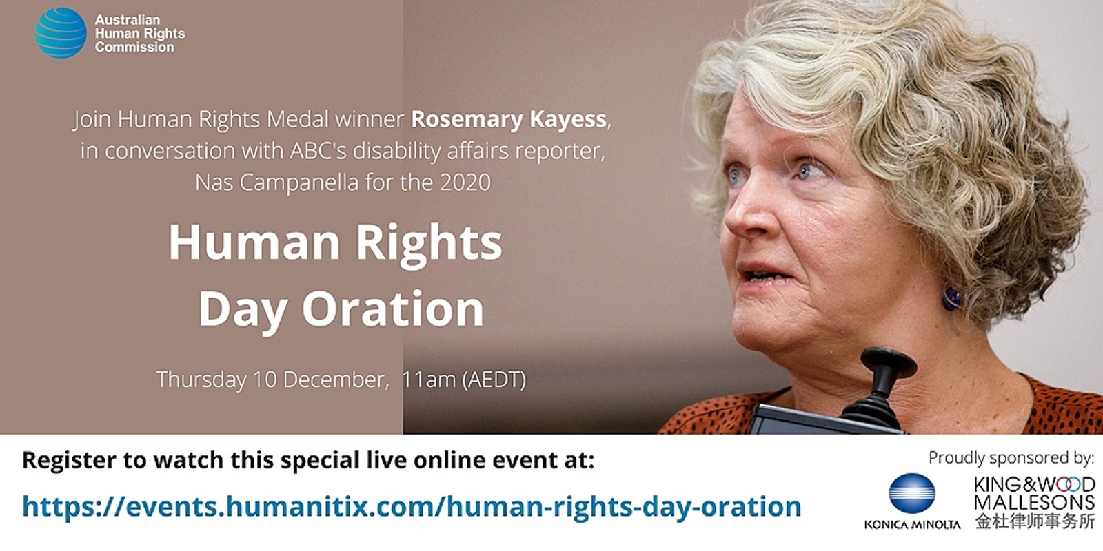 Banner image for 2020 Human Rights Day Oration