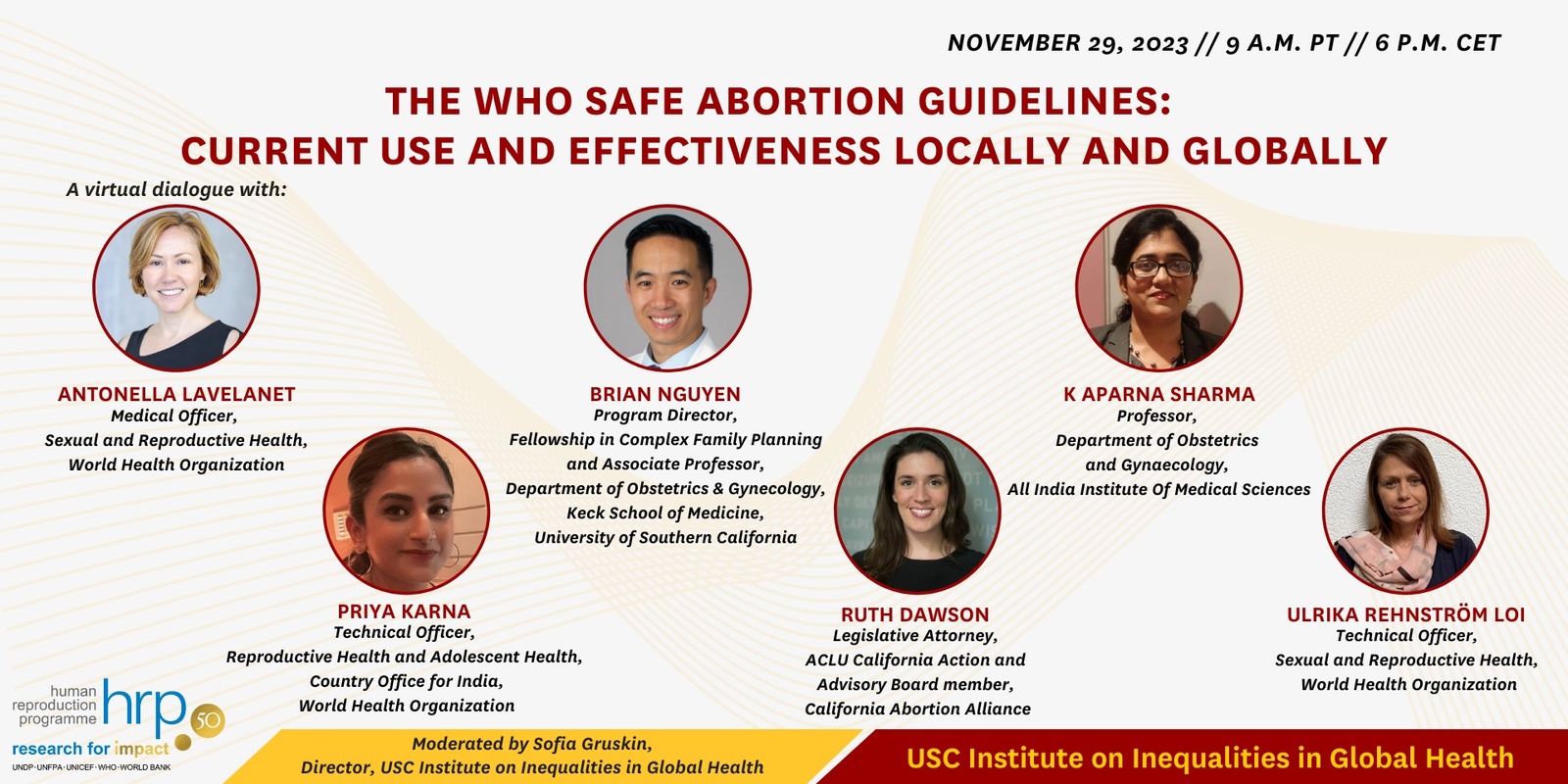 Banner image for The WHO Safe Abortion Guidelines: Current Use and Effectiveness Locally and Globally