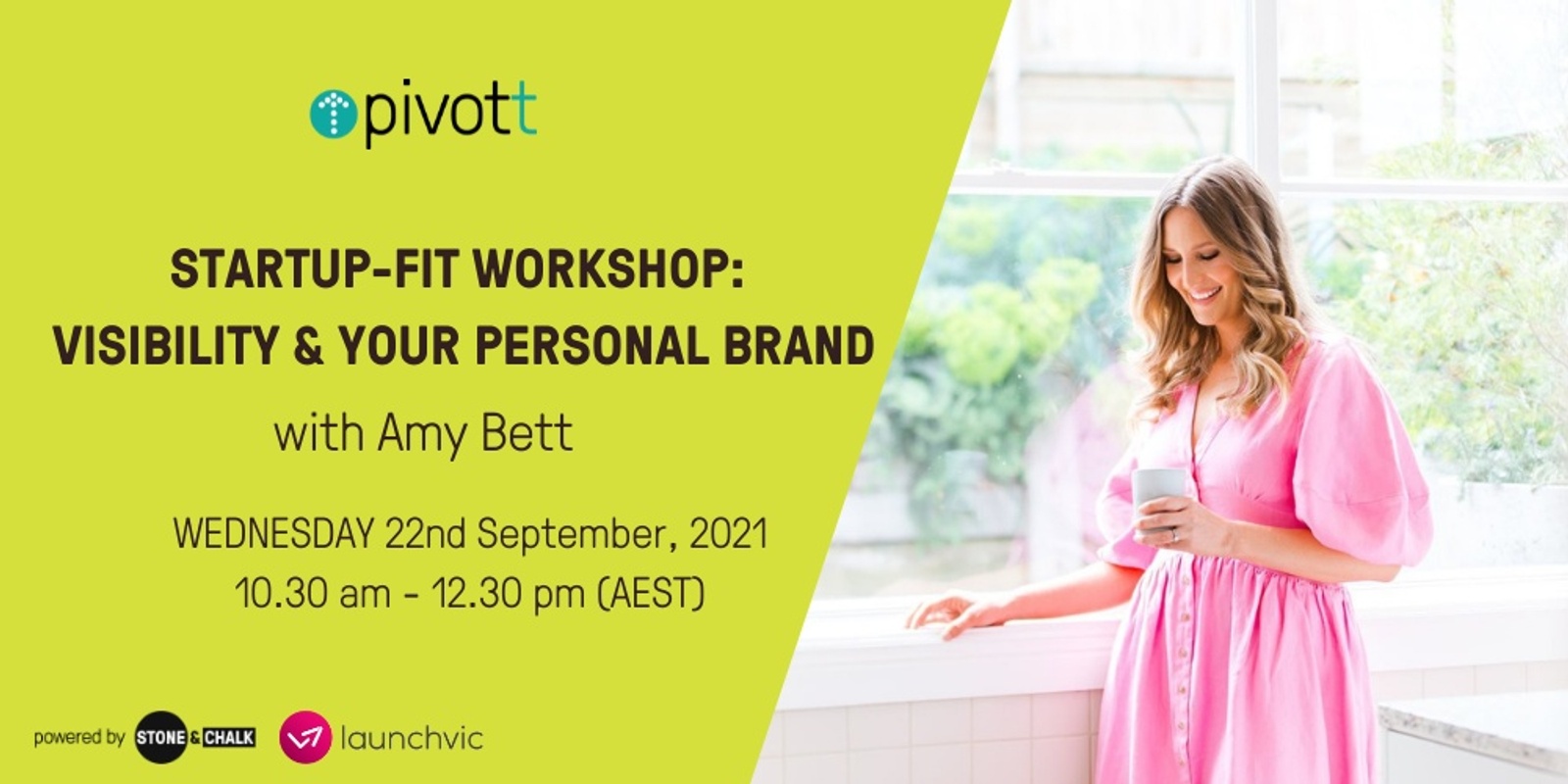 Banner image for Pivott Workshop - Visibility & Your Personal Brand: September