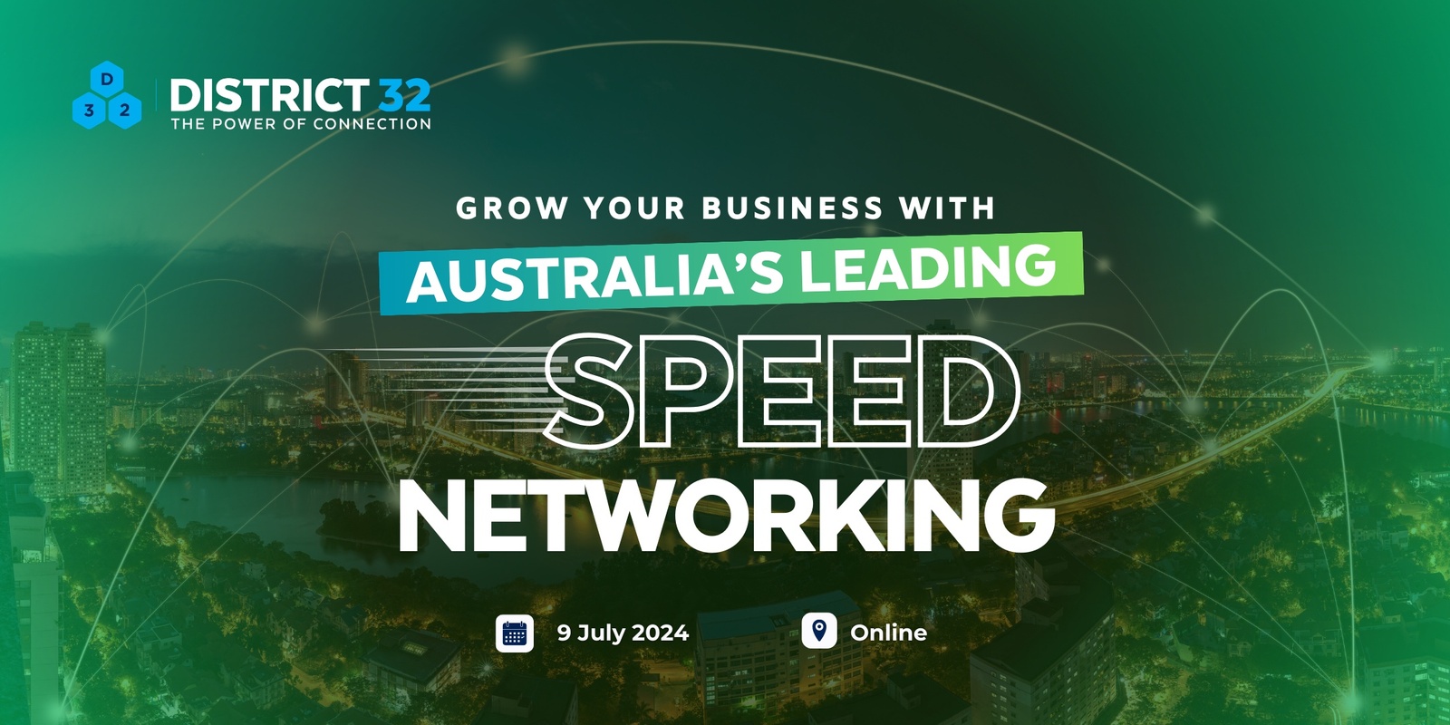 Banner image for Australia’s Leading Speed Networking Event – Online – Tue 9 July