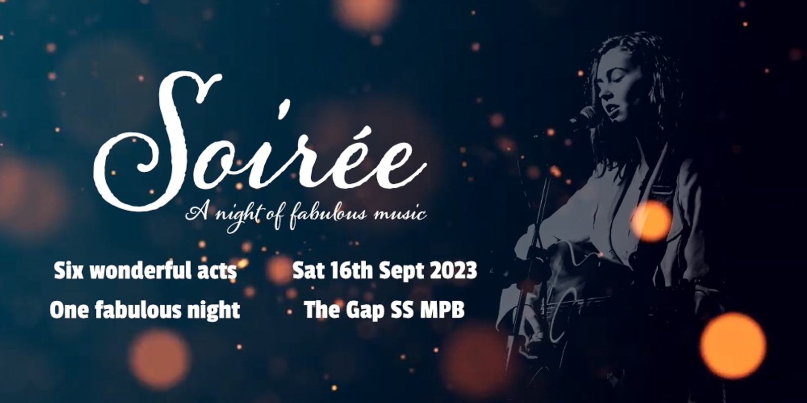 Banner image for Soirée, a night of fabulous music, 2023