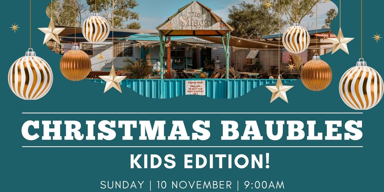 Banner image for Christmas Kids Crafts at The Shack - Christmas Bauble Edition