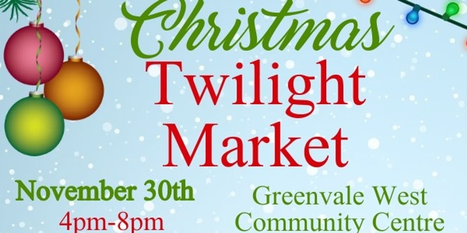 Banner image for Christmas Twilight Market