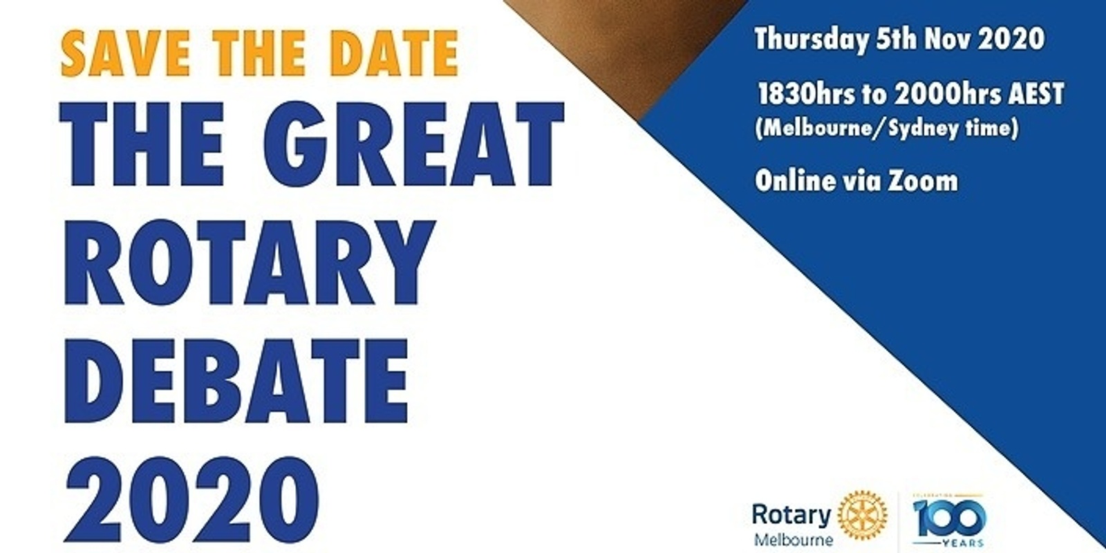 Banner image for The Great Rotary Debate 2020