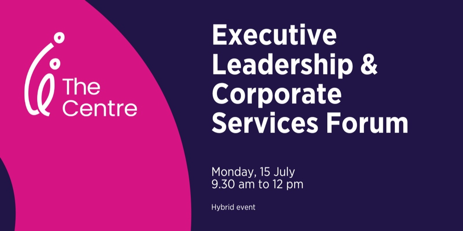 Banner image for Executive Leadership & Corporate Services Forum