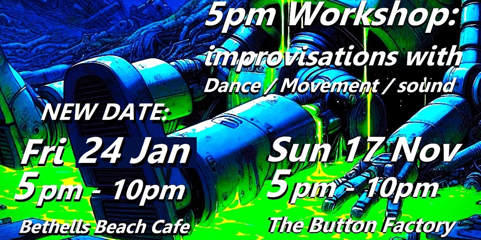 Banner image for -Loveray- & Yet Undefined, Improvisation Through Dance, Movement & Sound Workshop and 432hz Sound Journey @ The Button Factory - Koha Entry