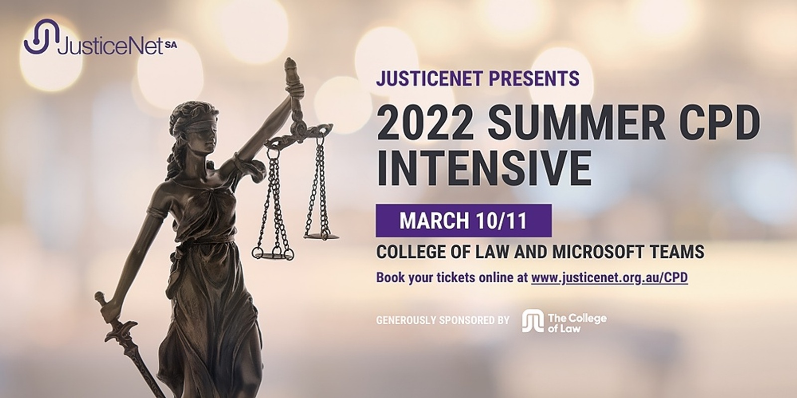 Banner image for JusticeNet SA CPD Intensive 2022