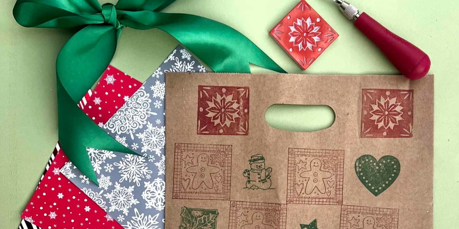 Banner image for Handmade Holiday Wrapping & Cards | Saturday