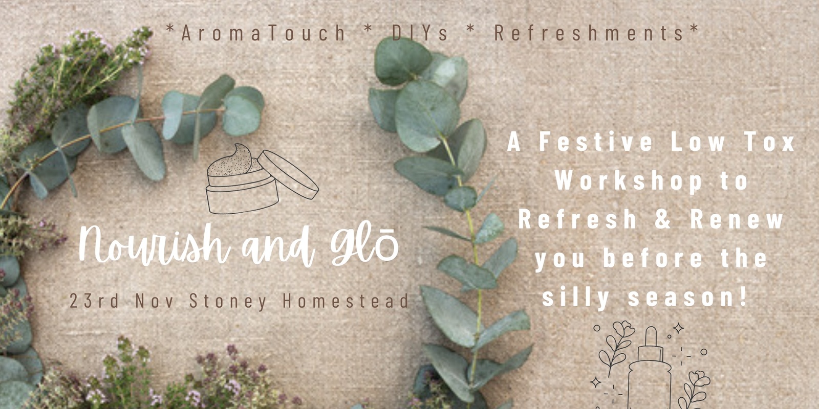 Banner image for Nourish and Glōw