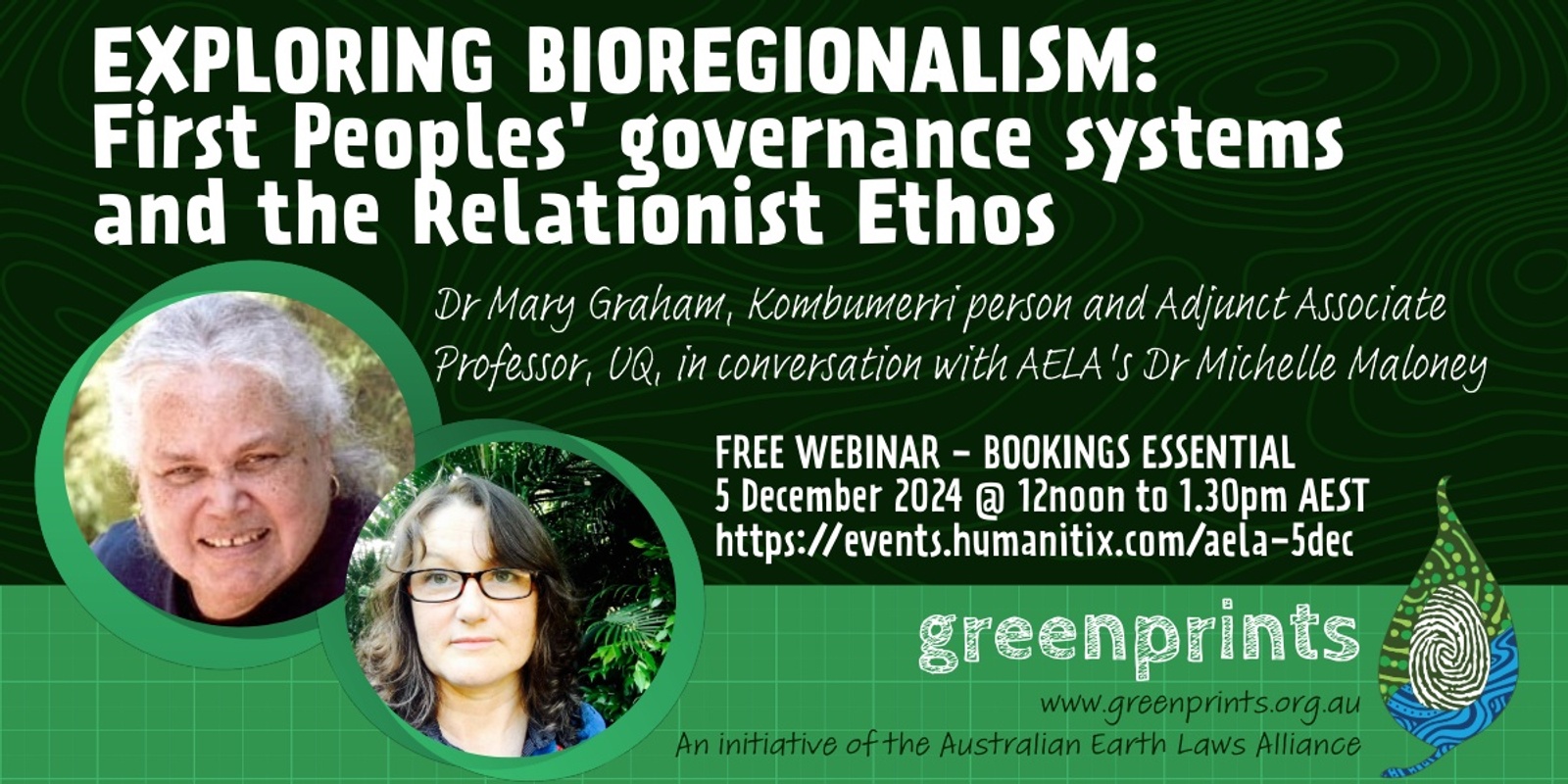 Banner image for EXPLORING BIOREGIONALISM:  First Peoples' governance systems and the Relationalist Ethos